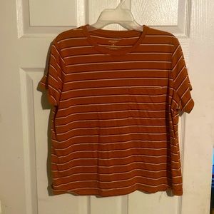 Arizona Jean Co. XL Semi-Fit Striped T-shirt/Crop